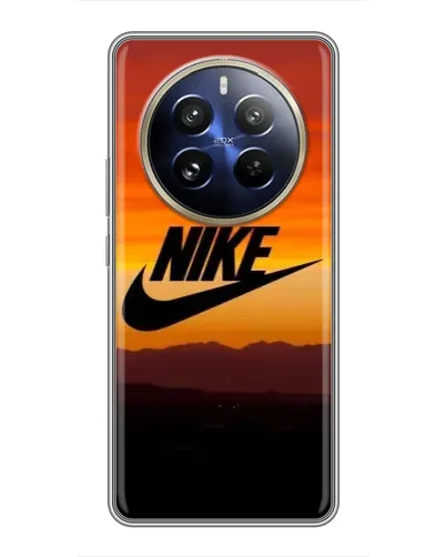 Чехол для Realme 12 Pro с картинкой «Nike — вечерний горизонт»