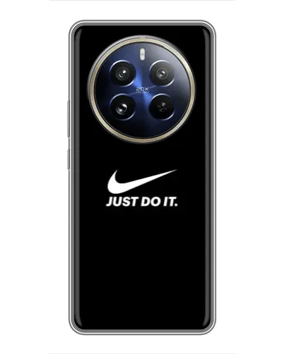 Чехол для Realme 12 Pro с картинкой «Минимализм от Nike»