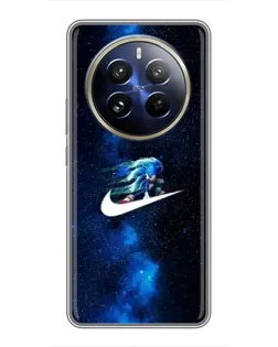 Чехол для Realme 12 Pro с картинкой «Звездный путь Nike»