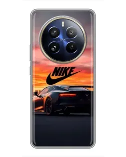 Чехол для Realme 12 Pro с картинкой «Nike и суперкар»