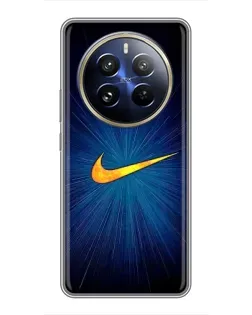 Чохол для Realme 12 Pro з картинкою «Синій пульс Nike»
