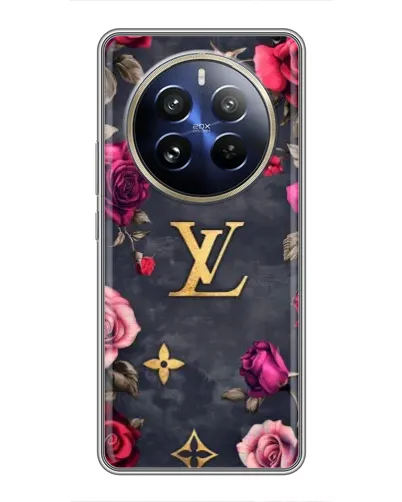 Чохол для Realme 12 Pro з картинкою «Квітковий Louis Vuitton»