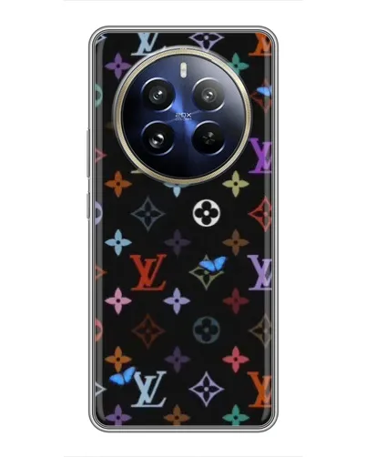 Чохол для Realme 12 Pro з картинкою «Кольорова монограма LV»