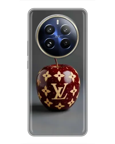 Чохол для Realme 12 Pro з картинкою «Червоне яблуко LV»