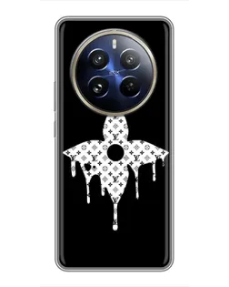 Чохол для Realme 12 Pro з картинкою «Квіткова монограма»