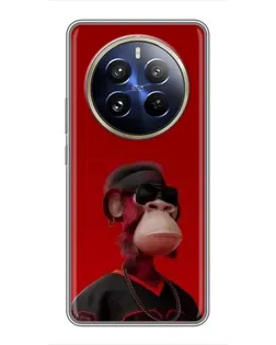 Чохол для Realme 12 Pro з картинкою «Bored Ape в червоному»