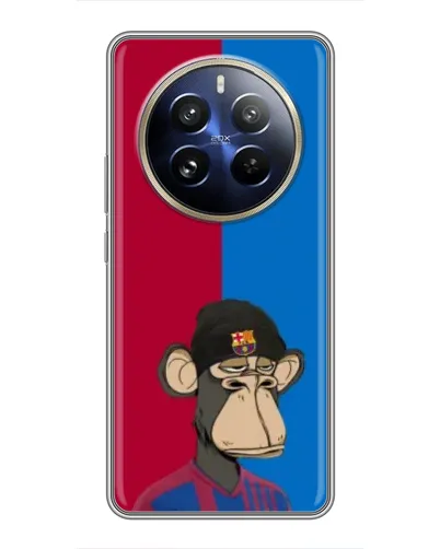 Чохол для Realme 12 Pro з картинкою «Bored Ape — фанат Барси»