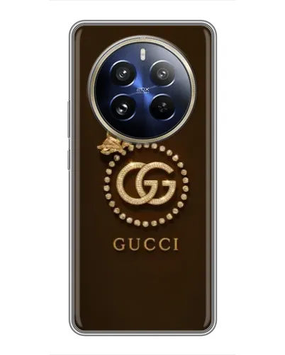 Чохол для Realme 12 Pro з картинкою «Gucci — золотий метелик»
