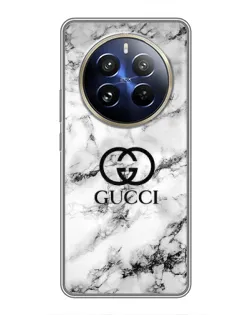 Чохол для Realme 12 Pro з картинкою «Gucci — мармуровий шик»