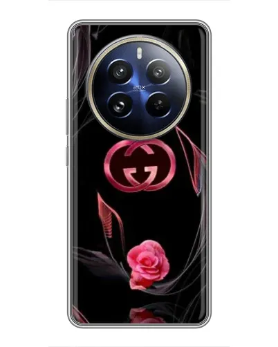 Чохол для Realme 12 Pro з картинкою «Gucci — неонова троянда»