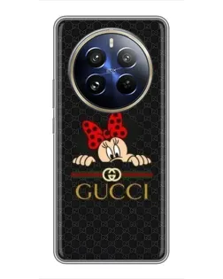Чохол для Realme 12 Pro з картинкою «Мінні Маус Gucci — чорний»