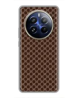 Чохол для Realme 12 Pro з картинкою «Gucci — шоколадна сітка»