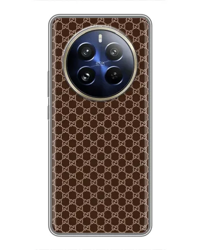 Чохол для Realme 12 Pro з картинкою «Gucci — шоколадна сітка» Чохол для Realme 12 Pro з картинкою «Gucci — шоколадна сітка»