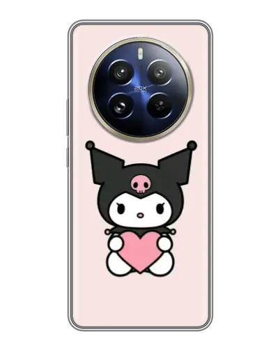 Чохол для Realme 12 Pro з картинкою «Kuromi та серце» Чохол для Realme 12 Pro з картинкою «Kuromi та серце»