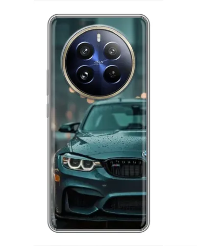 Чохол для Realme 12 Pro з картинкою «BMW у вогнях міста» Чохол для Realme 12 Pro з картинкою «BMW у вогнях міста»
