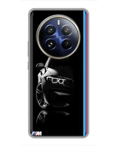 Чохол для Realme 12 Pro з картинкою «Силует BMW в темряві» Чохол для Realme 12 Pro з картинкою «Силует BMW в темряві»