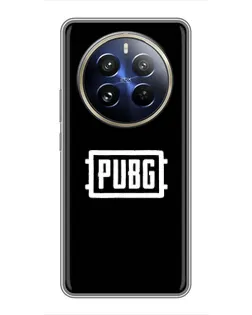 Чохол для Realme 12 Pro з картинкою «Лого BMW — металевий блиск»