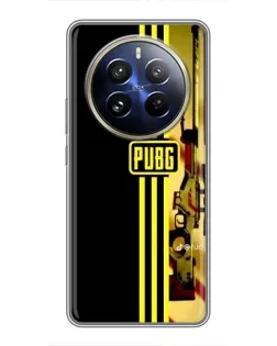 Чохол для Realme 12 Pro з картинкою «PUBG — камуфляжний шолом»