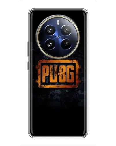 Чохол для Realme 12 Pro з картинкою «PUBG — золотий логотип»