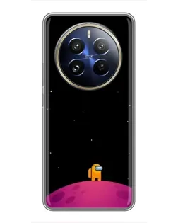Чохол для Realme 12 Pro з картинкою «Самотній герой на планеті»