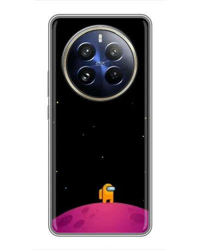 Чохол для Realme 12 Pro з картинкою «Самотній герой на планеті»