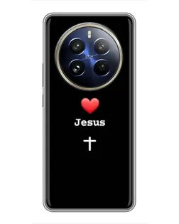 Чохол для Realme 12 Pro з картинкою «Серце - Jesus» Чохол для Realme 12 Pro з картинкою «Серце - Jesus»
