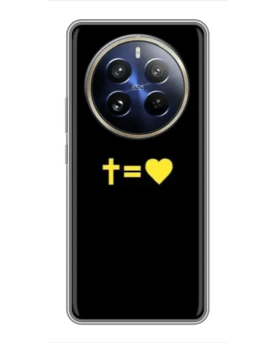Чохол для Realme 12 Pro з картинкою «Серце та Хрест»