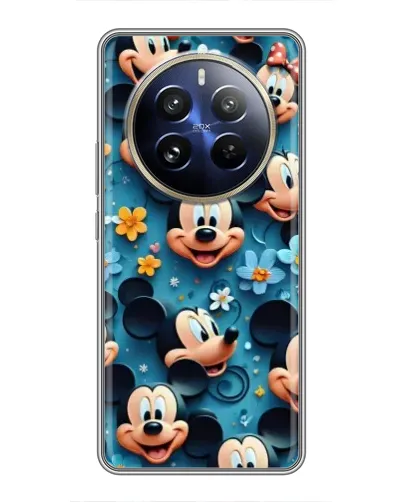 Чохол для Realme 12 Pro з картинкою «Паттерн Міккі та Мінні»