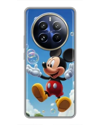 Чохол для Realme 12 Pro з картинкою «Mickey та мильні бульбашки»