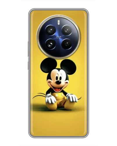 Чохол для Realme 12 Pro з картинкою «Міккі на жовтому»
