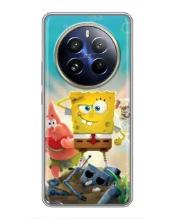Чохол для Realme 12 Pro з картинкою «Спанч Боб переможець»