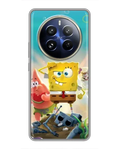 Чохол для Realme 12 Pro з картинкою «Спанч Боб переможець»
