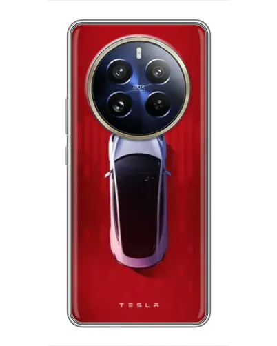 Чохол для Realme 12 Pro з картинкою «Tesla Top View» Чохол для Realme 12 Pro з картинкою «Tesla Top View»