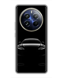 Чохол для Realme 12 Pro з картинкою «Силует Tesla Night»