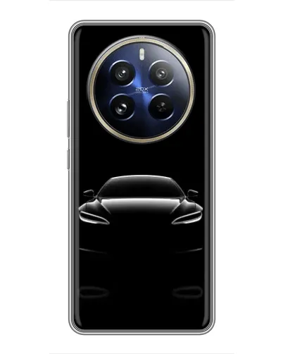 Чохол для Realme 12 Pro з картинкою «Силует Tesla Night» Чохол для Realme 12 Pro з картинкою «Силует Tesla Night»