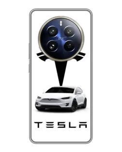 Чохол для Realme 12 Pro з картинкою «Tesla White Style»