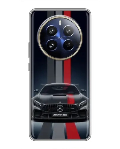 Чохол для Realme 12 Pro з картинкою «Mercedes — білий карбон» Чохол для Realme 12 Pro з картинкою «Mercedes — білий карбон»