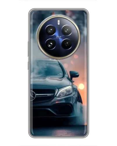 Чохол для Realme 12 Pro з картинкою «Mercedes — нічне місто» Чохол для Realme 12 Pro з картинкою «Mercedes — нічне місто»