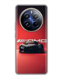 Чохол для Realme 12 Pro з картинкою «Mercedes AMG — червона лінія»