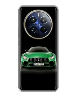 Чохол для Realme 12 Pro з картинкою «Mercedes — неоновий лого»
