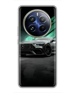 Чохол для Realme 12 Pro з картинкою «Темний Mercedes AMG»
