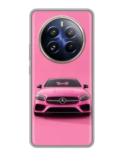 Чохол для Realme 12 Pro з картинкою «Рожевий Mercedes AMG»