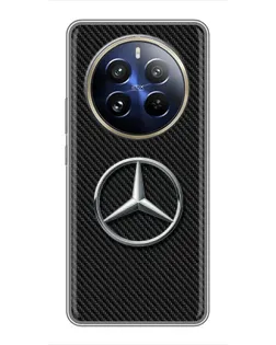 Чохол для Realme 12 Pro з картинкою «Карбоновий Mercedes стиль»