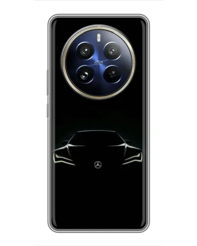 Чохол для Realme 12 Pro з картинкою «Mercedes — силует авто» Чохол для Realme 12 Pro з картинкою «Mercedes — силует авто»