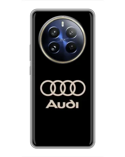 Чохол для Realme 12 Pro з картинкою «Audi — золотий логотип» Чохол для Realme 12 Pro з картинкою «Audi — золотий логотип»