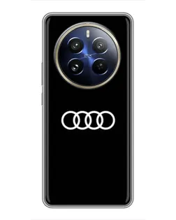Чохол для Realme 12 Pro з картинкою «Audi White Logo»
