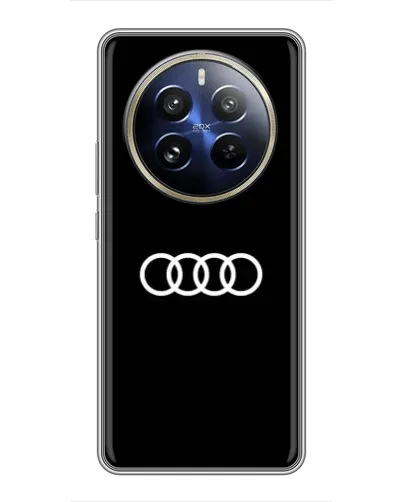 Чохол для Realme 12 Pro з картинкою «Audi White Logo» Чохол для Realme 12 Pro з картинкою «Audi White Logo»
