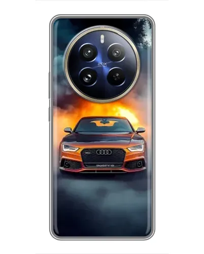 Чохол для Realme 12 Pro з картинкою «Audi у вогняному диму» Чохол для Realme 12 Pro з картинкою «Audi у вогняному диму»