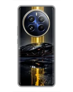 Чохол для Realme 12 Pro з картинкою «Нічний Lamborghini драйв»