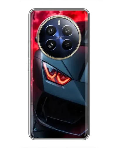 Чохол для Realme 12 Pro з картинкою «Lamborghini червоне сяйво»